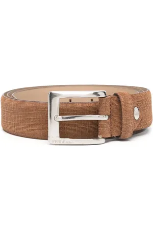 Gianfranco Ferré Square buckle tweed belt