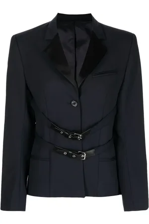Rokh Buckled-waistband detail blazer