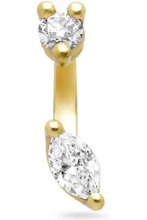 DELFINA DELETTREZ 18kt yellow Micro diamond stud earring