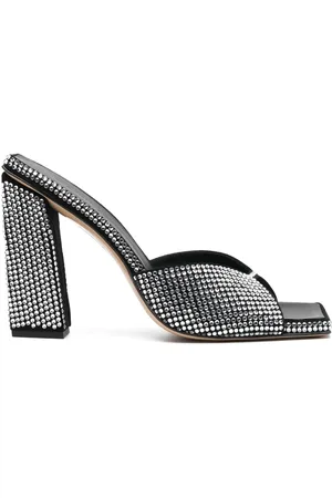 Gia Borghini 110mm crystal-embellished mules