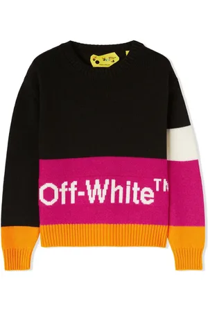 OFF-WHITE Colour-block crew neck jumper