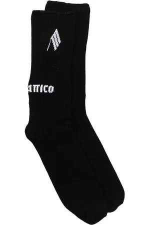 The Attico Intarsia-knit logo socks