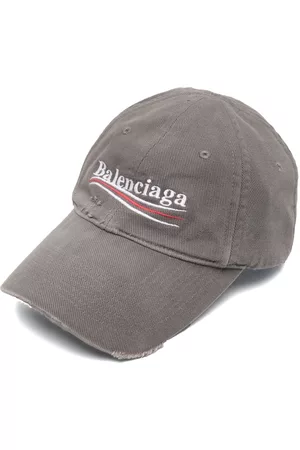 Balenciaga Women Caps - Logo-embroidered cotton cap