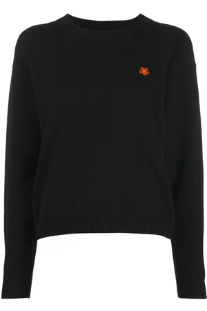Kenzo Logo-patch crew neck jumper