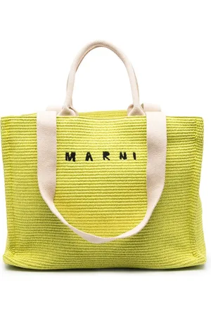 Marni Embroidered-logo shopping tote