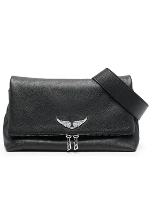 Zadig & Voltaire Logo-plaque leather shoulder bag