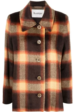 Rodebjer Check-pattern button-up jacket