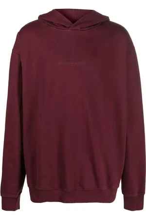 Maison Margiela Logo-embroidered cotton hoodie