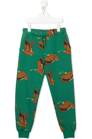 Mini Rodini Mallard-print tracksuit trousers