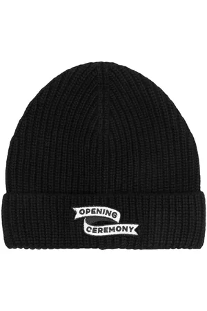 Opening Ceremony Logo-patch ribbed beanie
