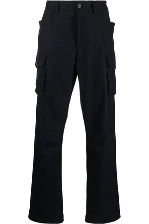 LARDINI Straight-leg wool-blend cargo-trousers