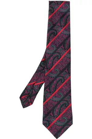 Etro Men Bow Ties - Paisley-jacquard silk tie