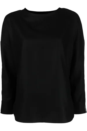 Aspesi Wide-neck long-sleeved blouse
