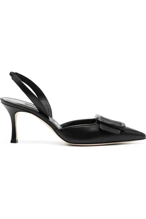 Manolo Blahnik Buckle-detail slingback pumps