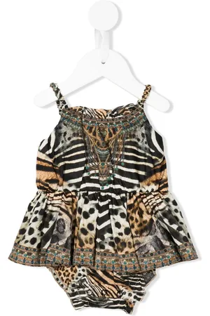 Camilla Mix animal-print dress