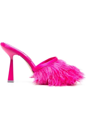 Sebastian Sebastian 110mm feather-trim sandals