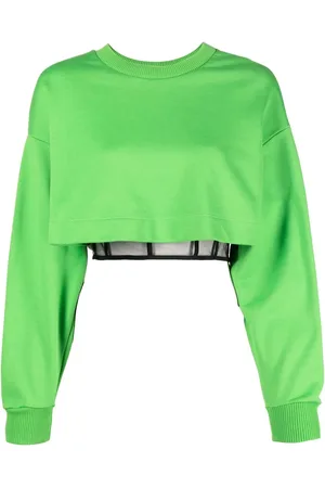 Alexander McQueen Layered cropped sweatshirt
