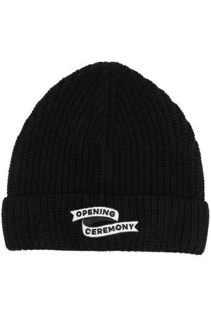 Opening Ceremony Men Beanies - Flag logo knitted beanie hat