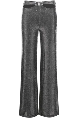 ROTATE Cut-out lurex trousers