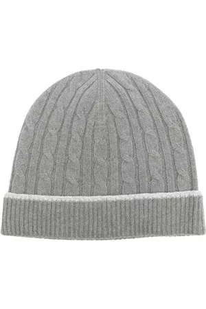 ELEVENTY Contrast-trim cable-knit beanie