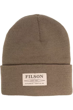 Filson Men Hats - Logo-patch knit hat
