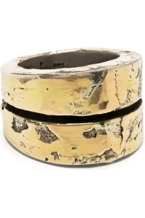 PARTS OF FOUR Crevice gold-plated ring