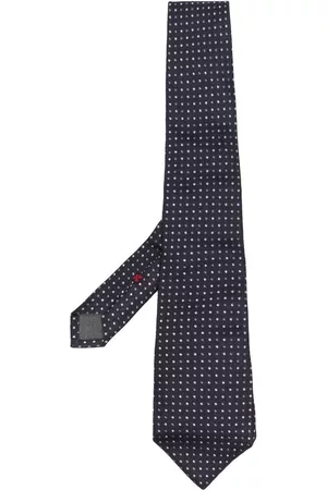 Brunello Cucinelli Men Bow Ties - Embroidered-design silk tie