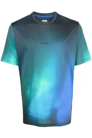 Paul Smith Men Short Sleeve - Tie-dye print logo T-shirt