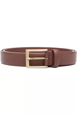 D4.0 Square-buckle leather belt