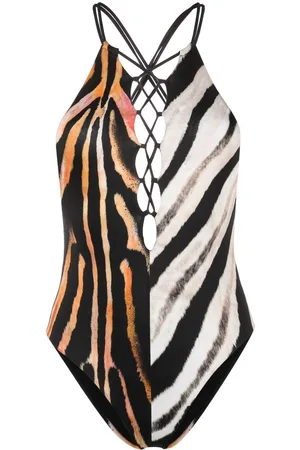 Roberto Cavalli Animal-print swimsuit