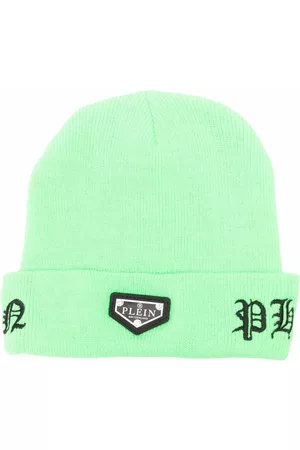 Philipp Plein Beanies - Gothic logo embroidered beanie