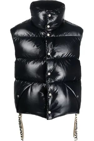 Khrisjoy Logo-drawstring down gilet