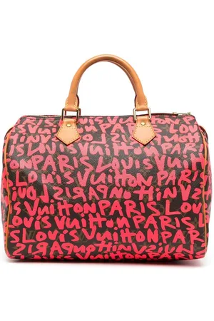 LOUIS VUITTON 2009 Speedy 30 graffiti handbag