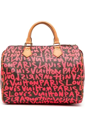 LOUIS VUITTON 2009 Speedy 30 graffiti handbag
