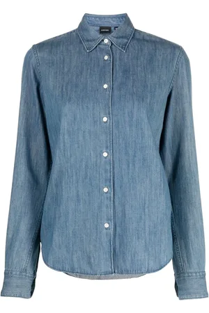 Aspesi Fitted button-down denim shirt