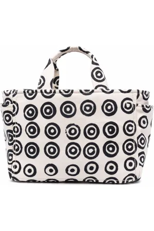 10 Corso Como Large Fish-Print Transparent Tote Bag - White