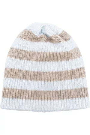 LITTLE BEAR Beanies - Stripe-print knit beanie