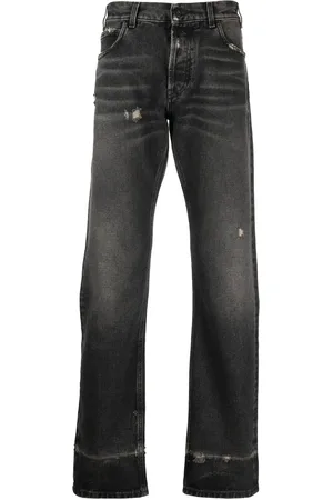 MARCELO BURLON Cross distressed denim jeans