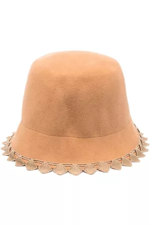 Mimisol Geometric-trim wool bowler hat