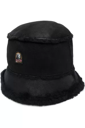Parajumpers Logo-patch shearling bucket hat