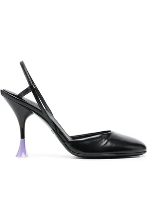 3Juin Round-toe slingback pumps