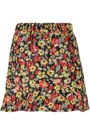 Ganni Floral-print skirt