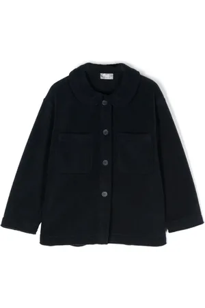Il gufo Single-breasted fleece jacket
