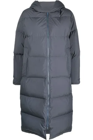 YVES SALOMON Long-length hooded puffer coat