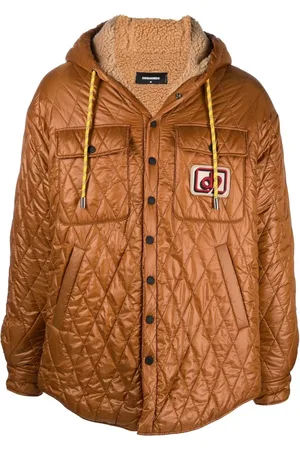 Dsquared2 Logo-patch quilted jacket