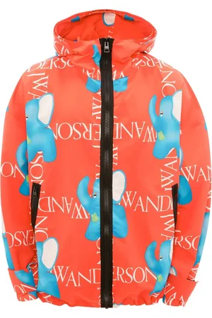 J.W.Anderson Elephant-print oversized hooded jacket