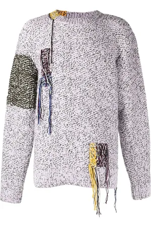 OAMC Fringed marl-knit jumper