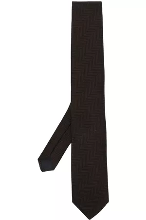 LARDINI Men Bow Ties - Geometric-embroidered tie