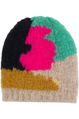 Bobo Choses Boys Beanies - Colour-block beanie hat