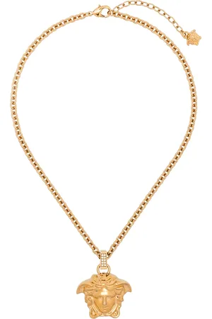 VERSACE La Medusa crystal-embellished necklace